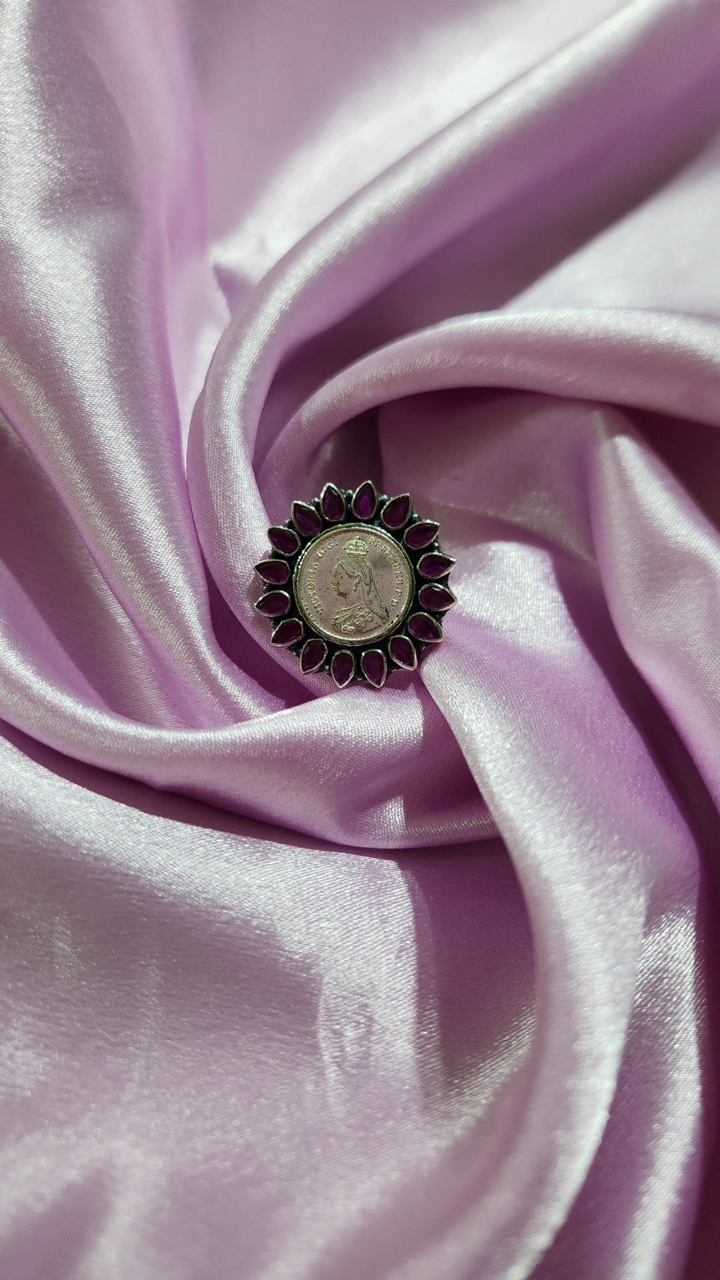Ruby Petal Ginni Ring