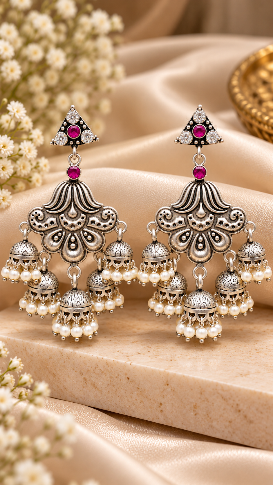 Royal Ruby Jhumka