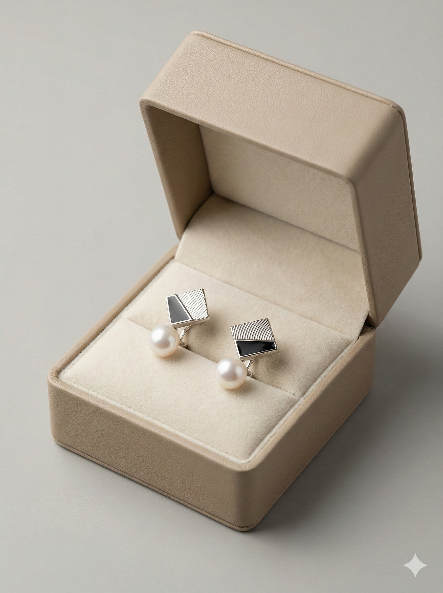 Ribbed silver & Smooth Enamel Drops