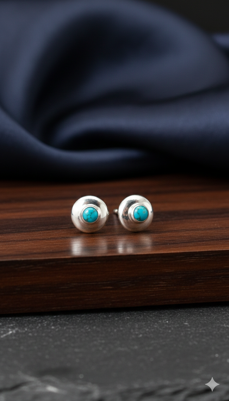 Petite Blue Studs