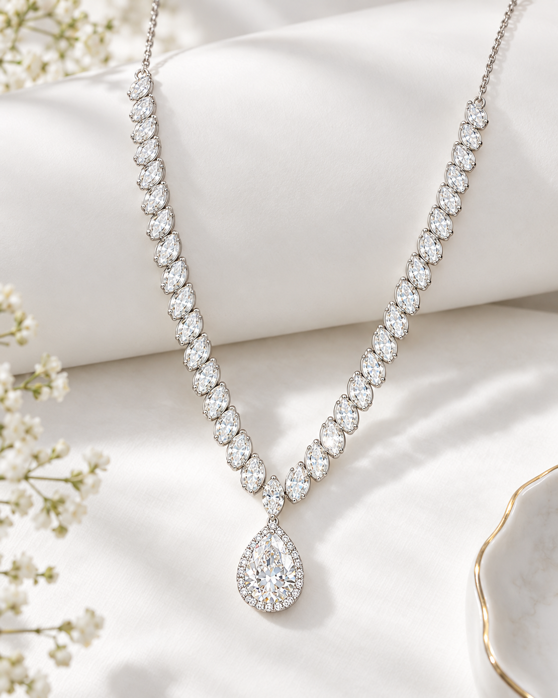 Elegant Drops Necklace Set