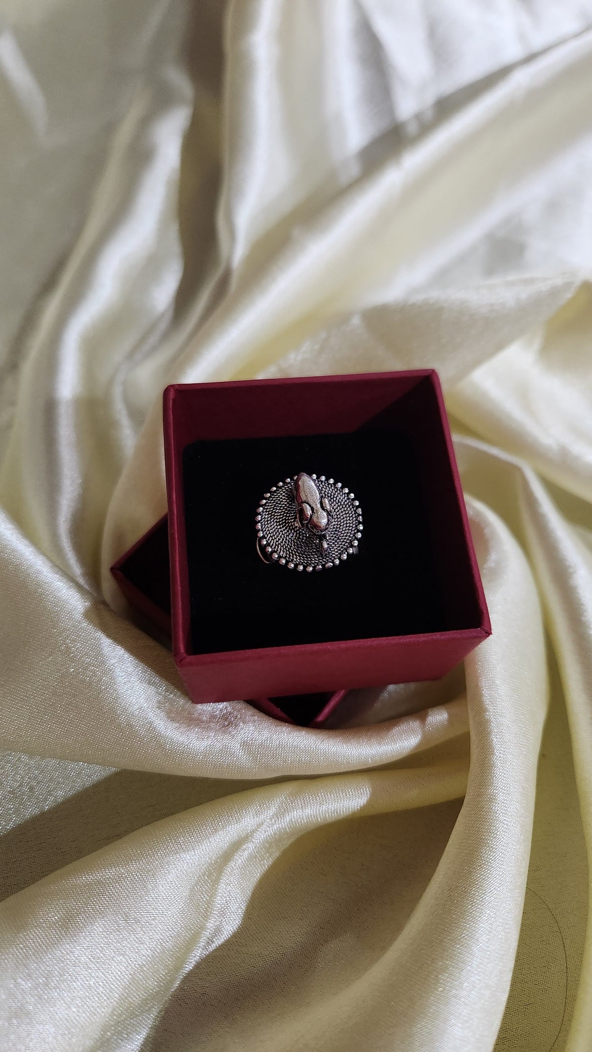 Silver Elephant Ring