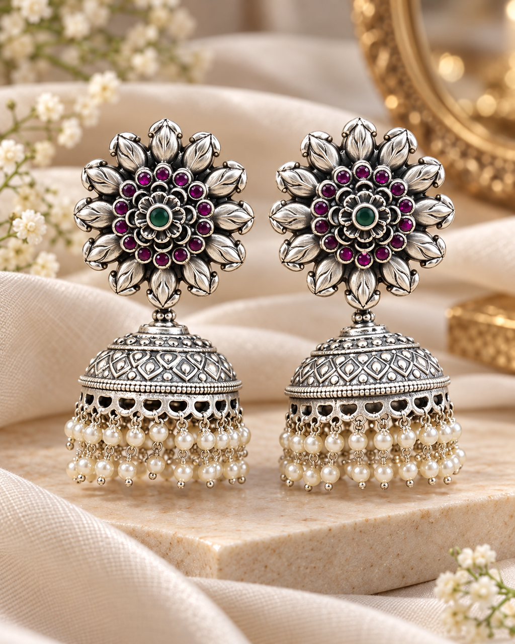 Royal Bloom Jhumka