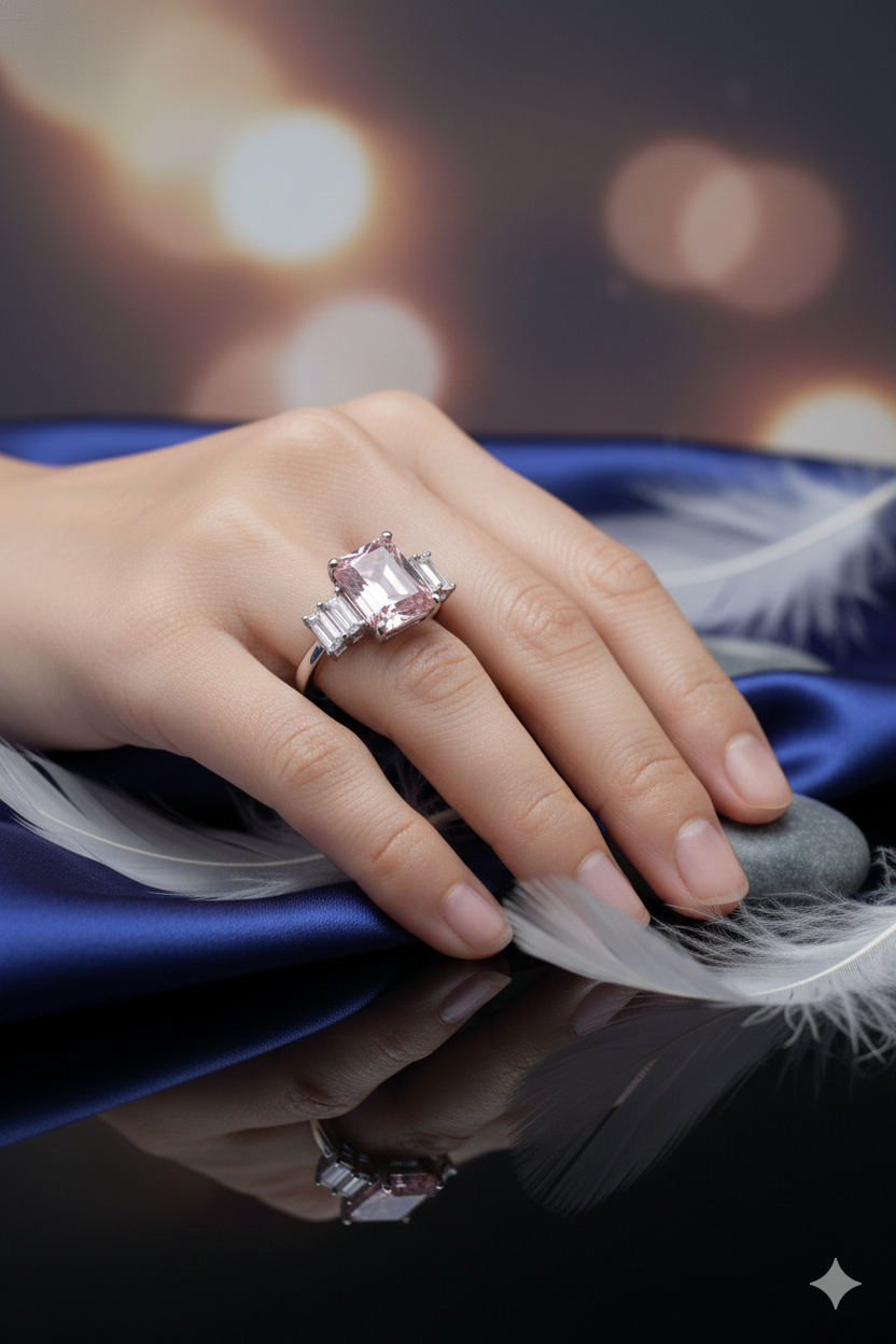 Blush Emerald Trinity