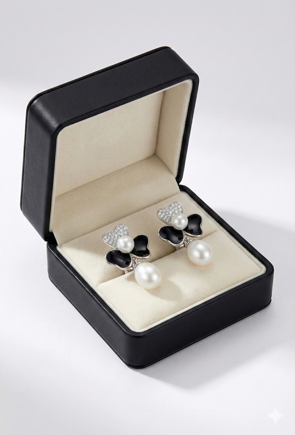 flower/ Butterfly shape with Pearl Drop