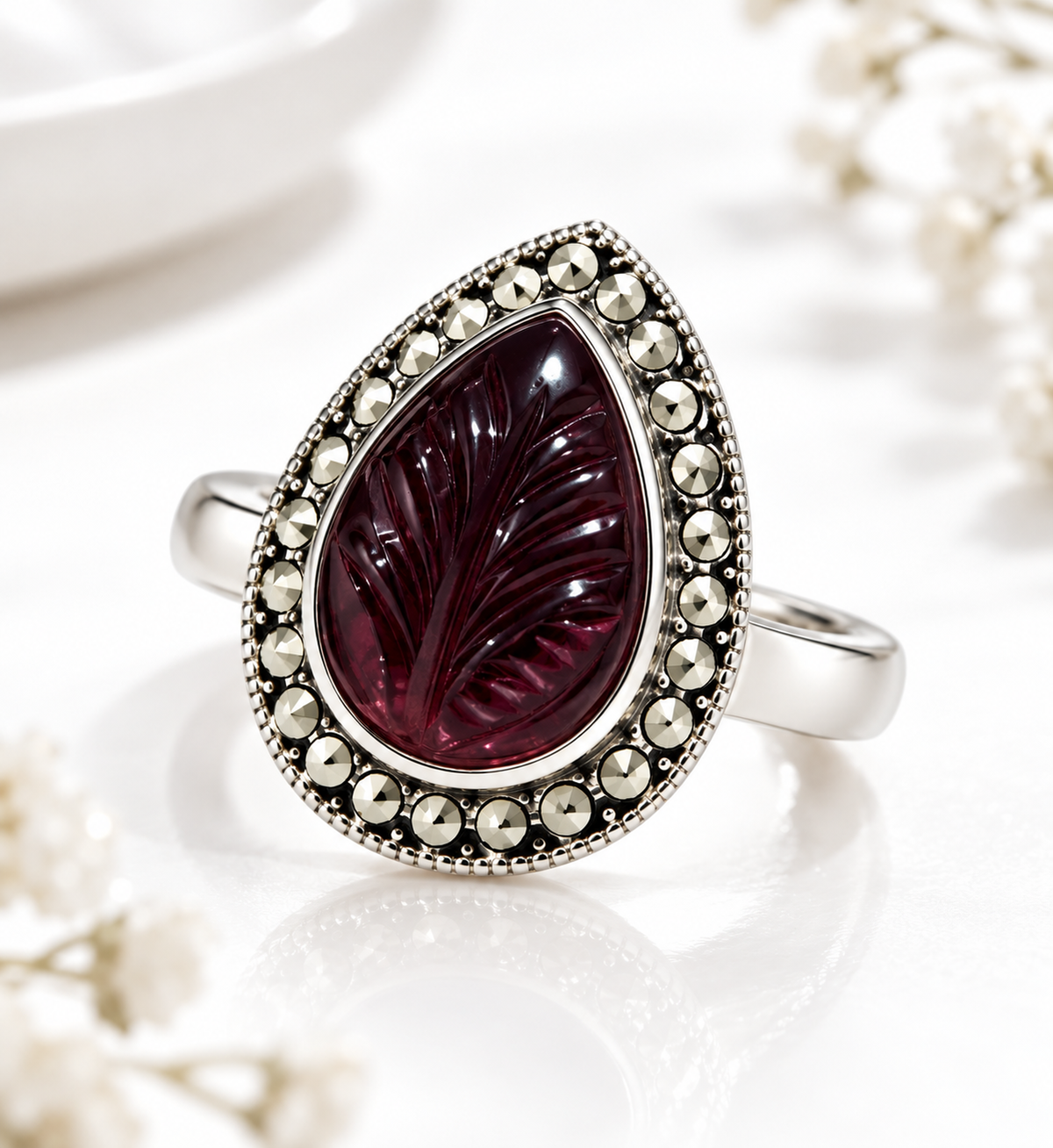 Leaf Bloom Ring by Myrah Jewels