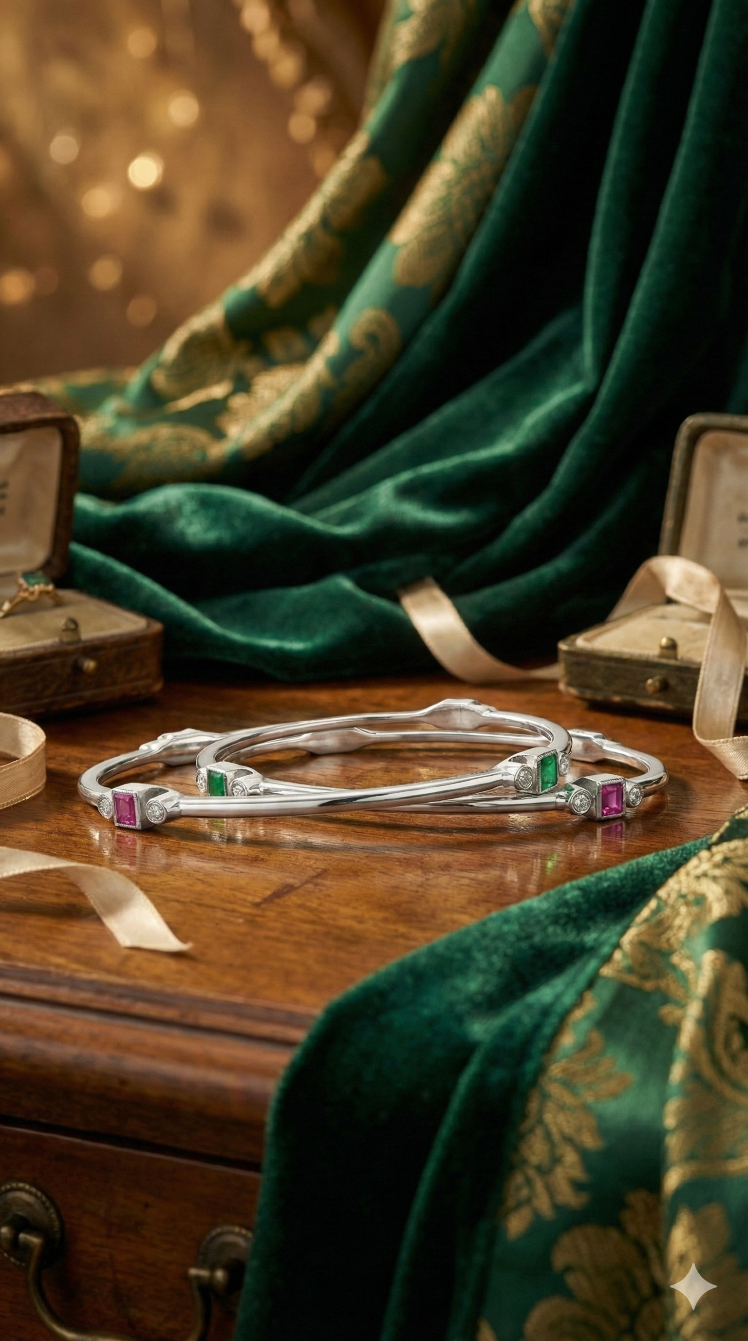 Modern Heritage Silver Bangles