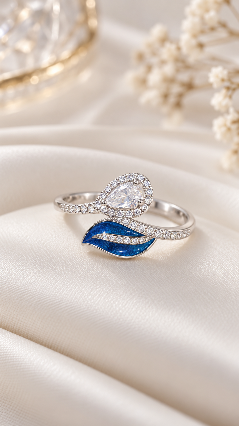 Sapphire Petal Ring