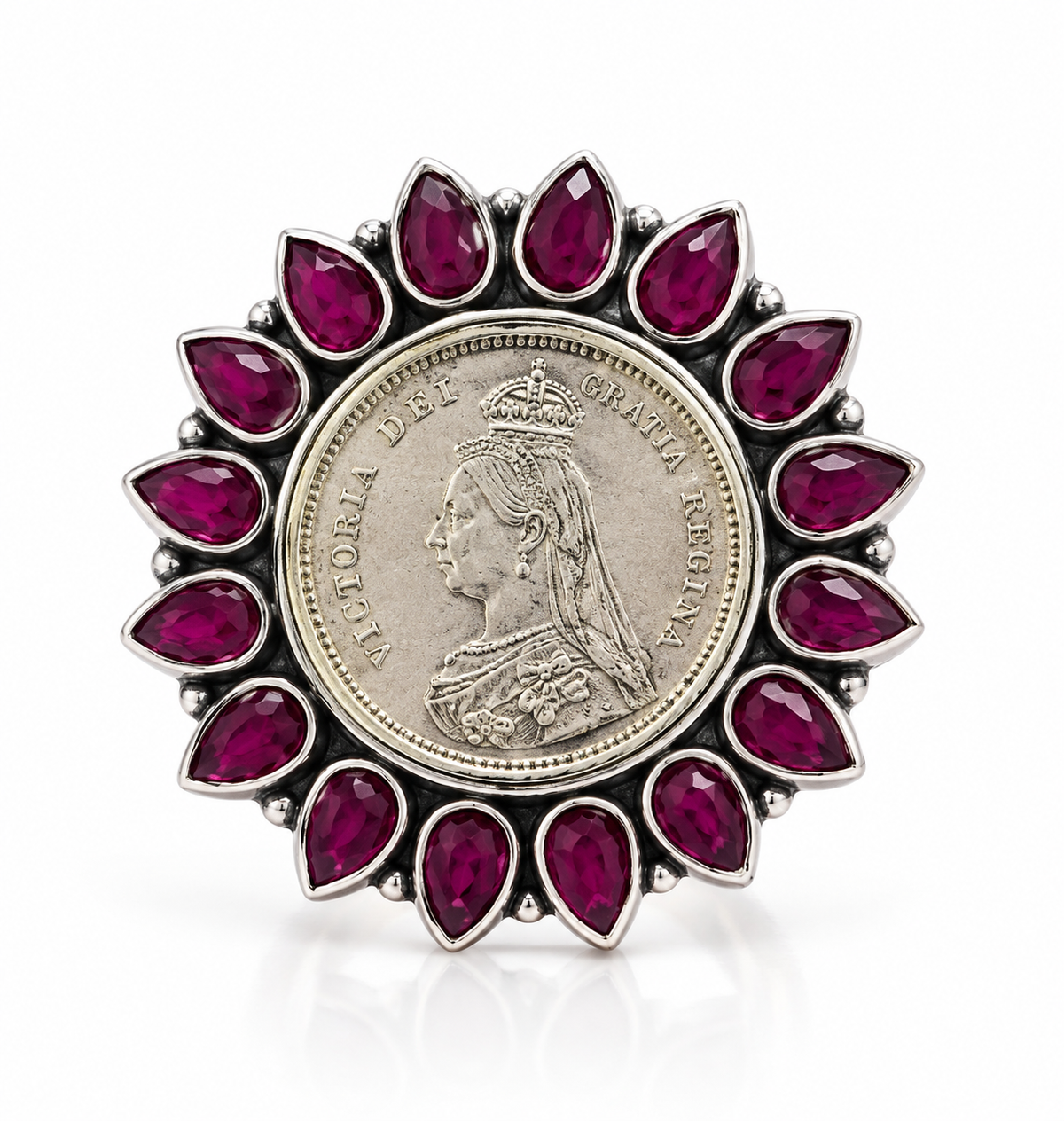 Ruby Petal Ginni Ring by Myrah Jewels