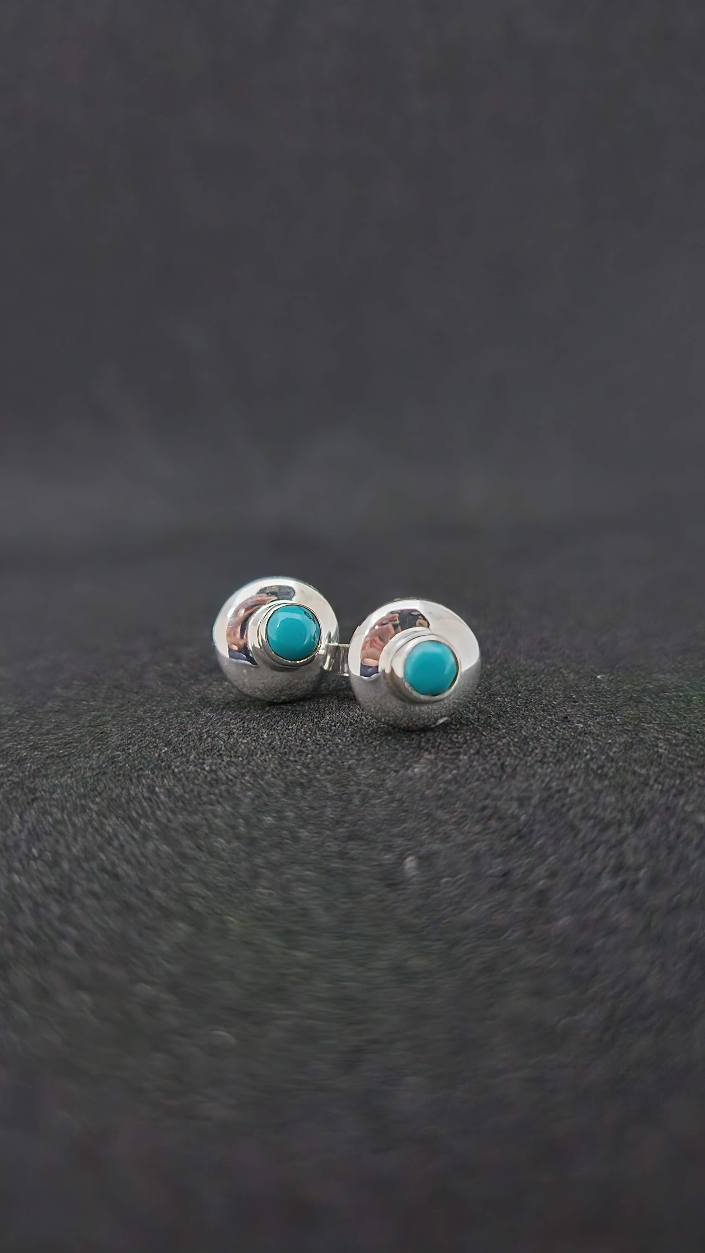 Petite Blue Studs