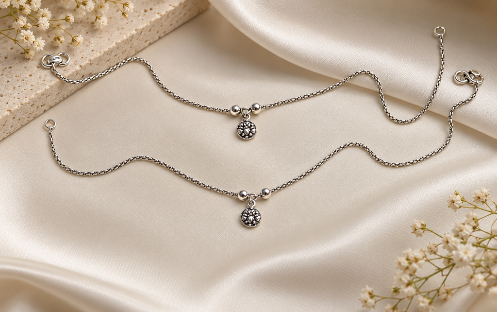 Teddy Charm Payal by Myrah Jewels