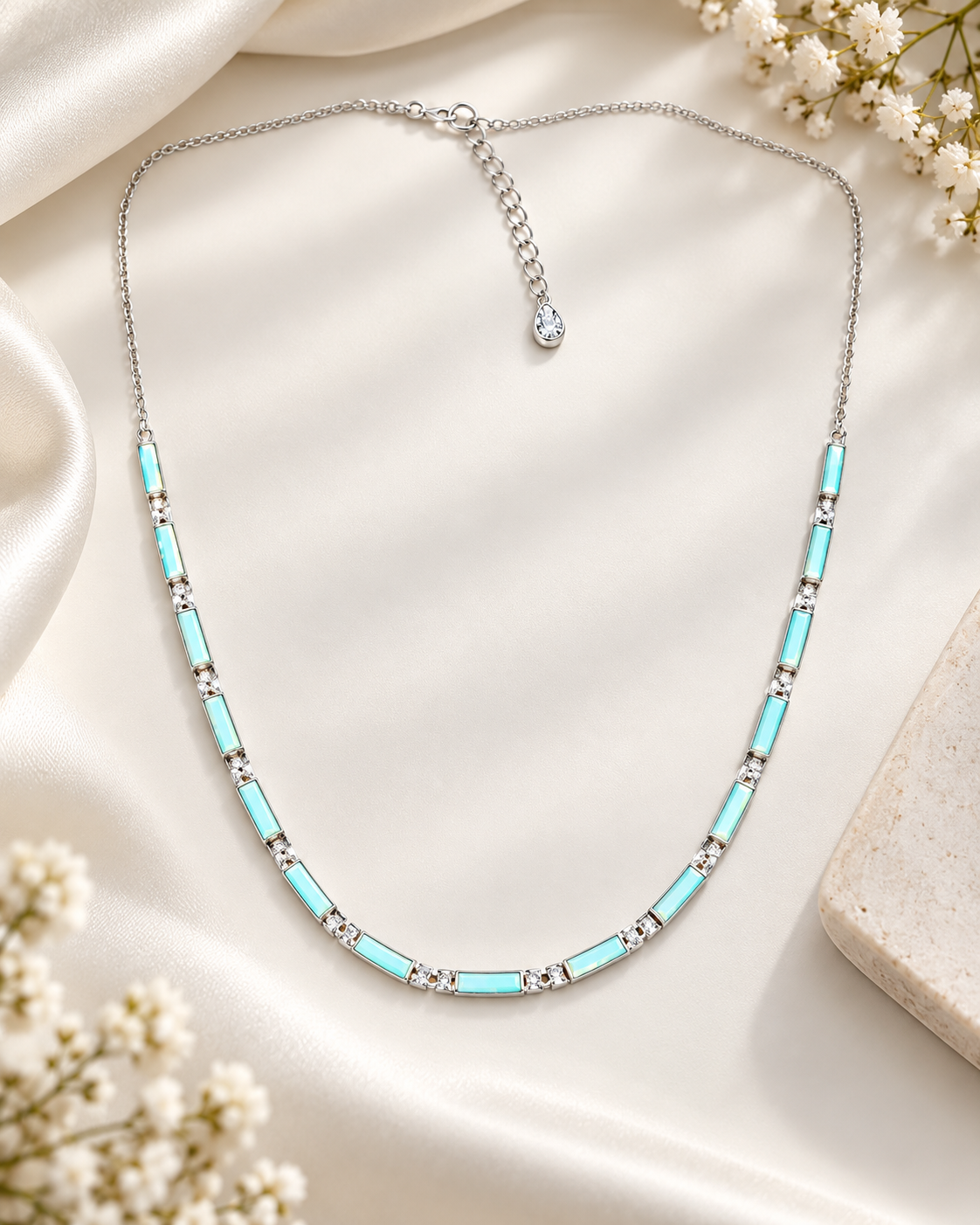 Aqua Glow Necklace Set