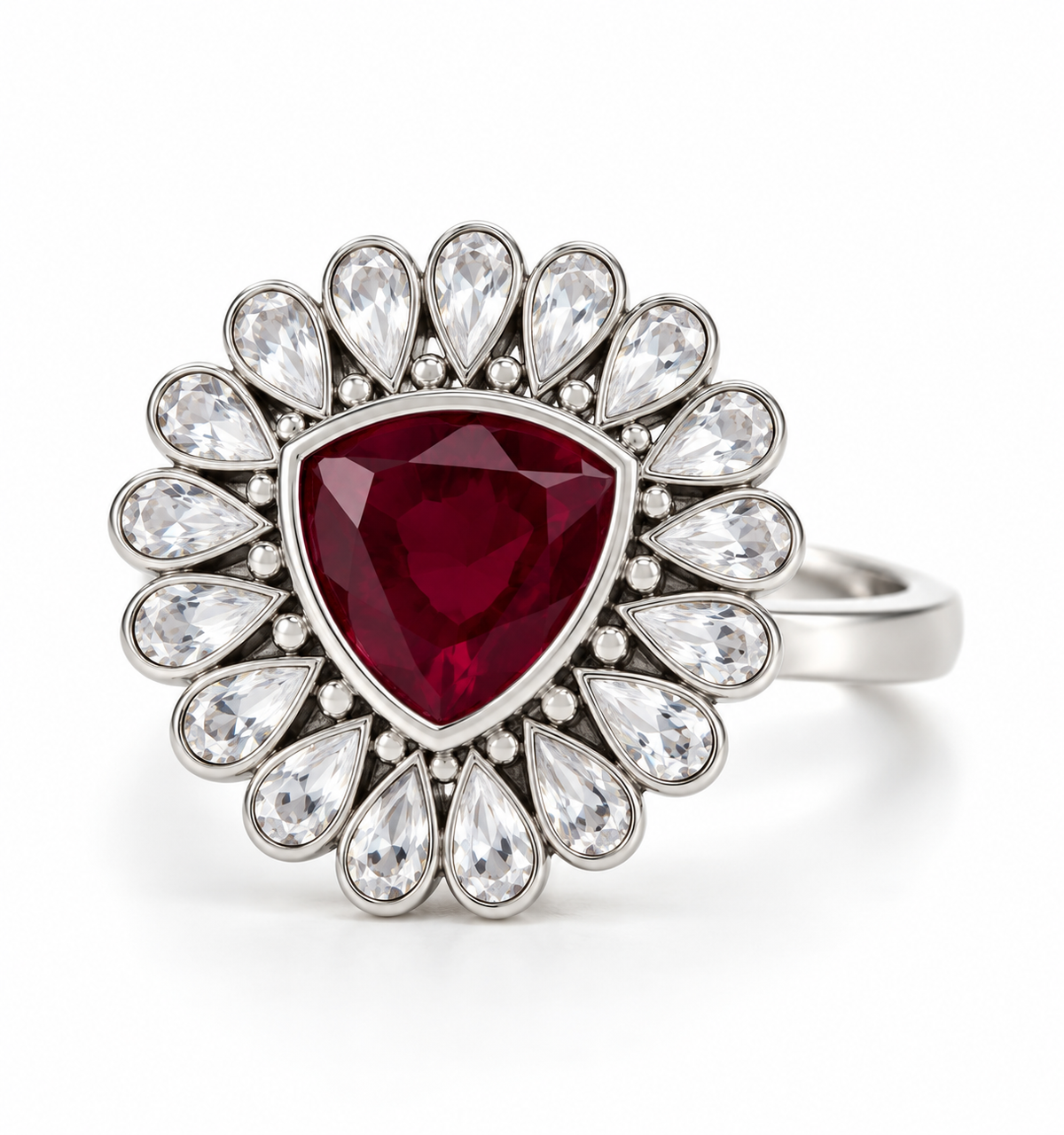 Ruby Bloom Ring by Myrah Jewels