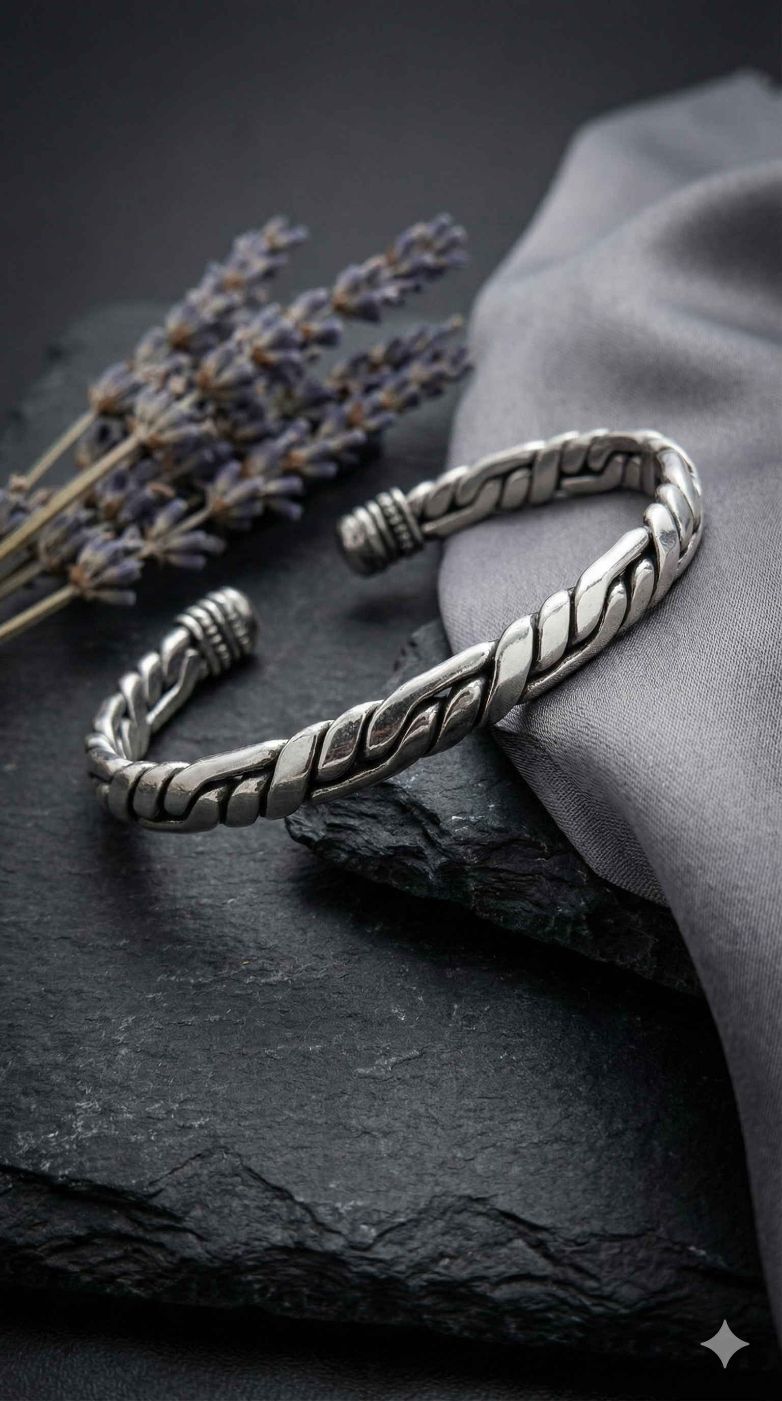 Twisted Silver Cuff