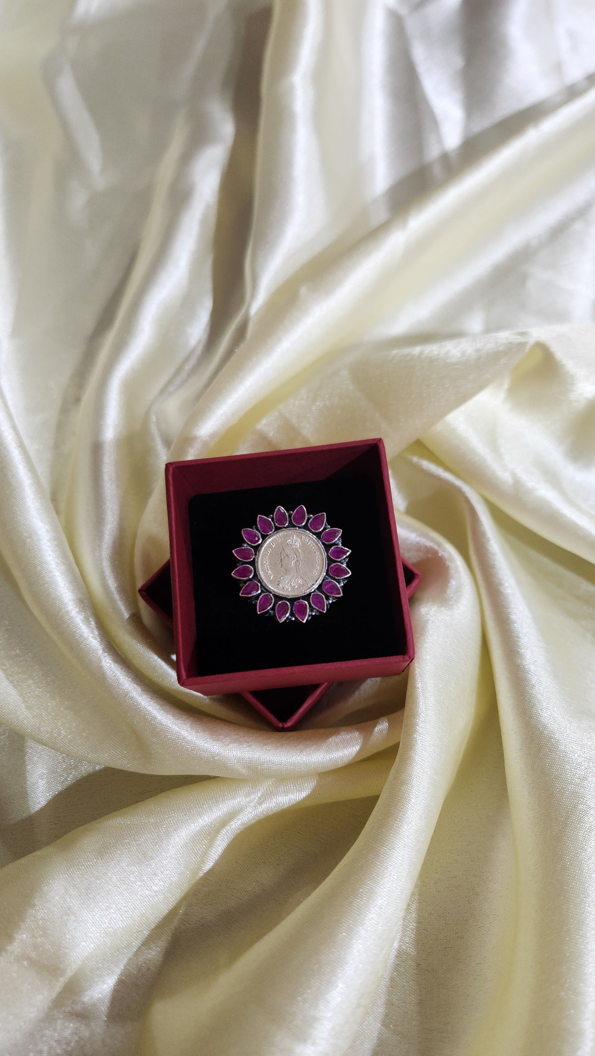 Ruby Petal Ginni Ring